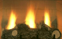 gas log fireplace